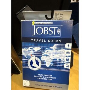 Jobst Travel Knee Support Socks 15-20 mmHg Compression Women Men Swelling Legs‎